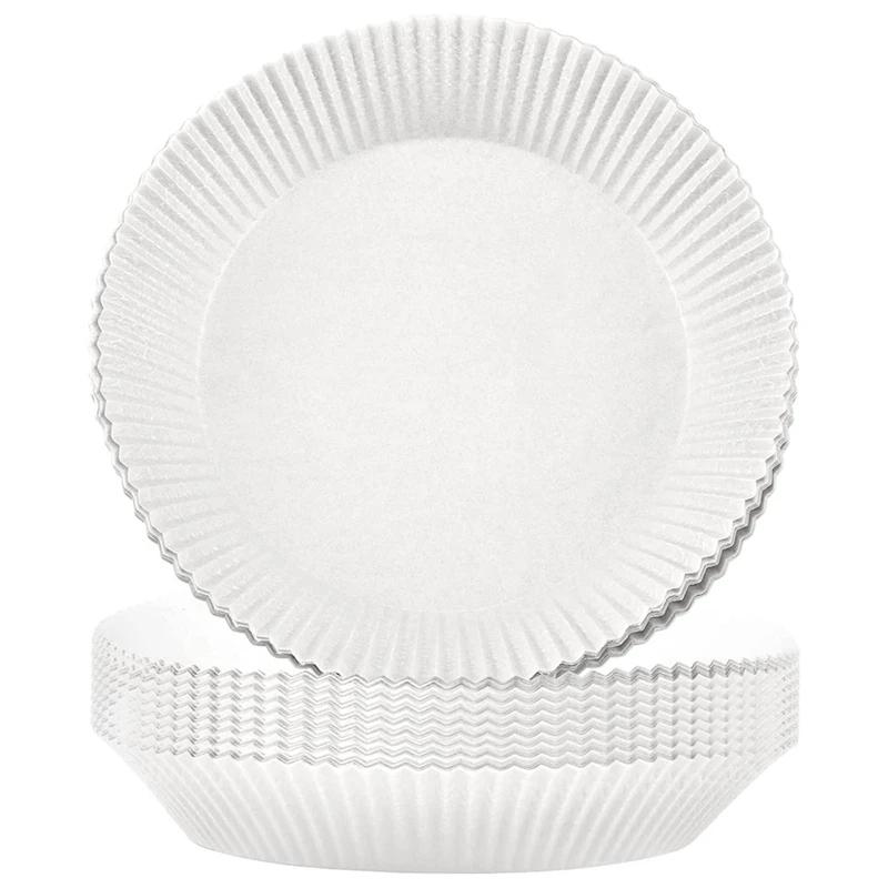 100st Engångspapper Pergamentformar för Air Fryer - Enkel och Rengöringsfri Matlagning