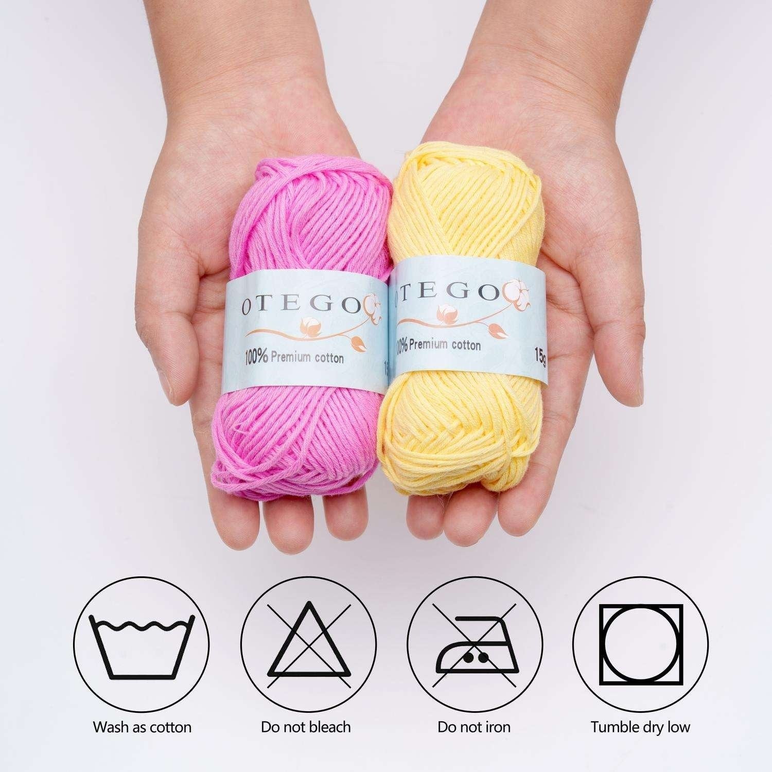 10-Pack Bomullsgarn - 15g per Nystan - Pastell