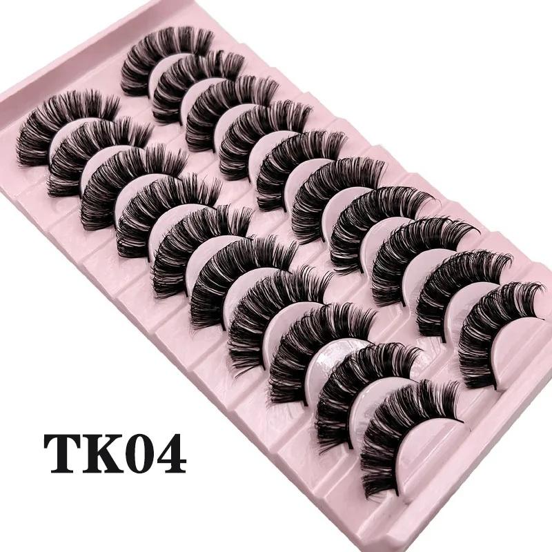 10-par Lösögonfransar - Natural Look Volume Lash - TK04