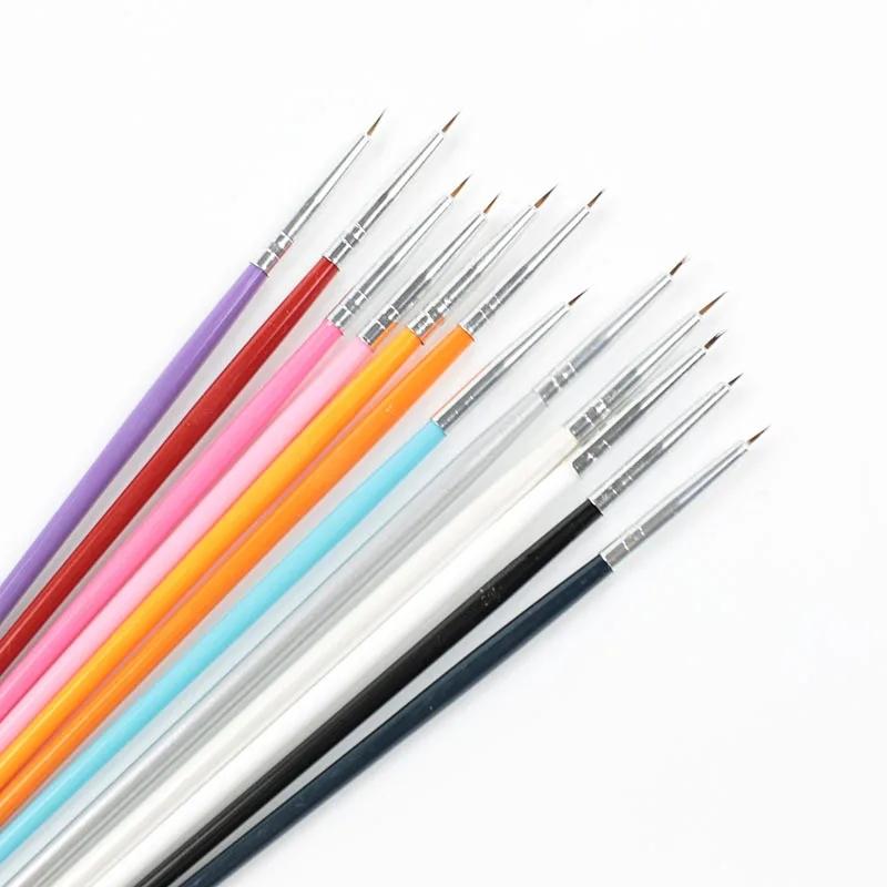 Ultimata Nagelkonstsetet - 12 Nail Art Penslar & 5 Dotting Tools