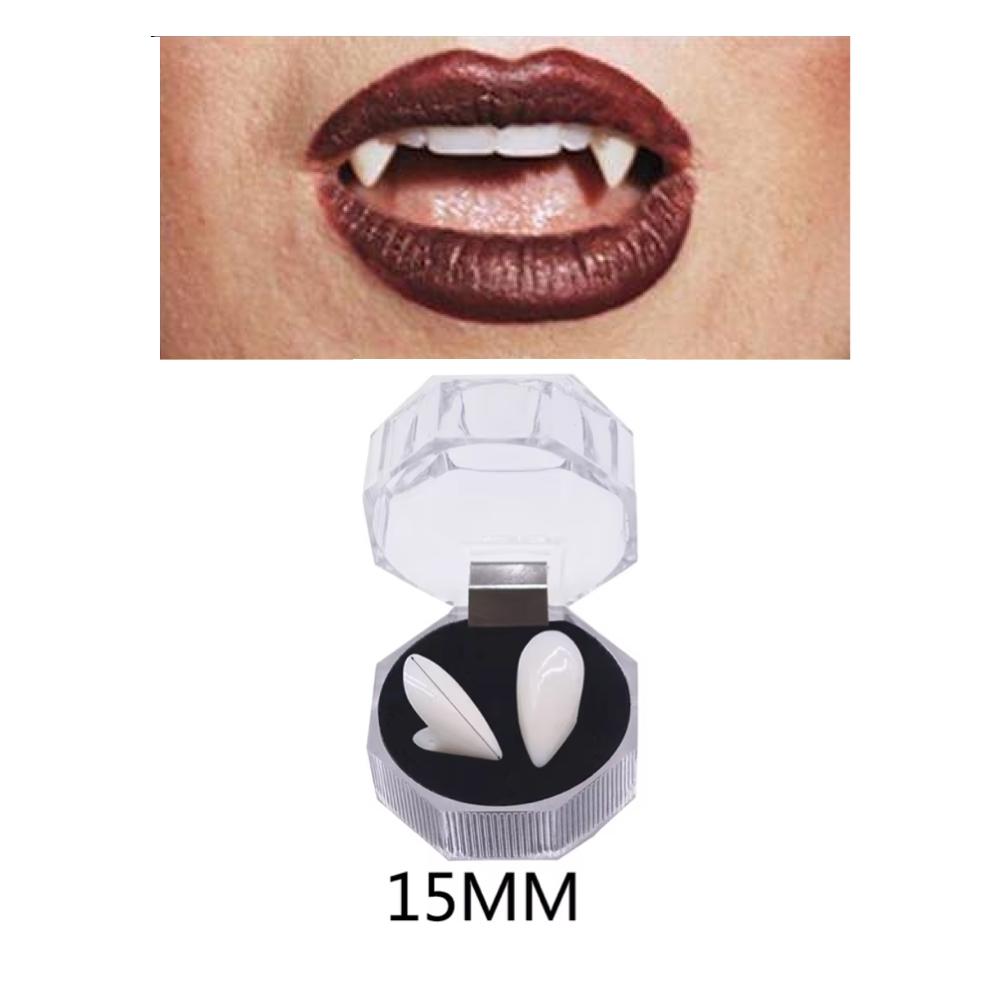15mm - Vampyrtänder för Halloween och Maskerad – Skapa Vampyrlooken