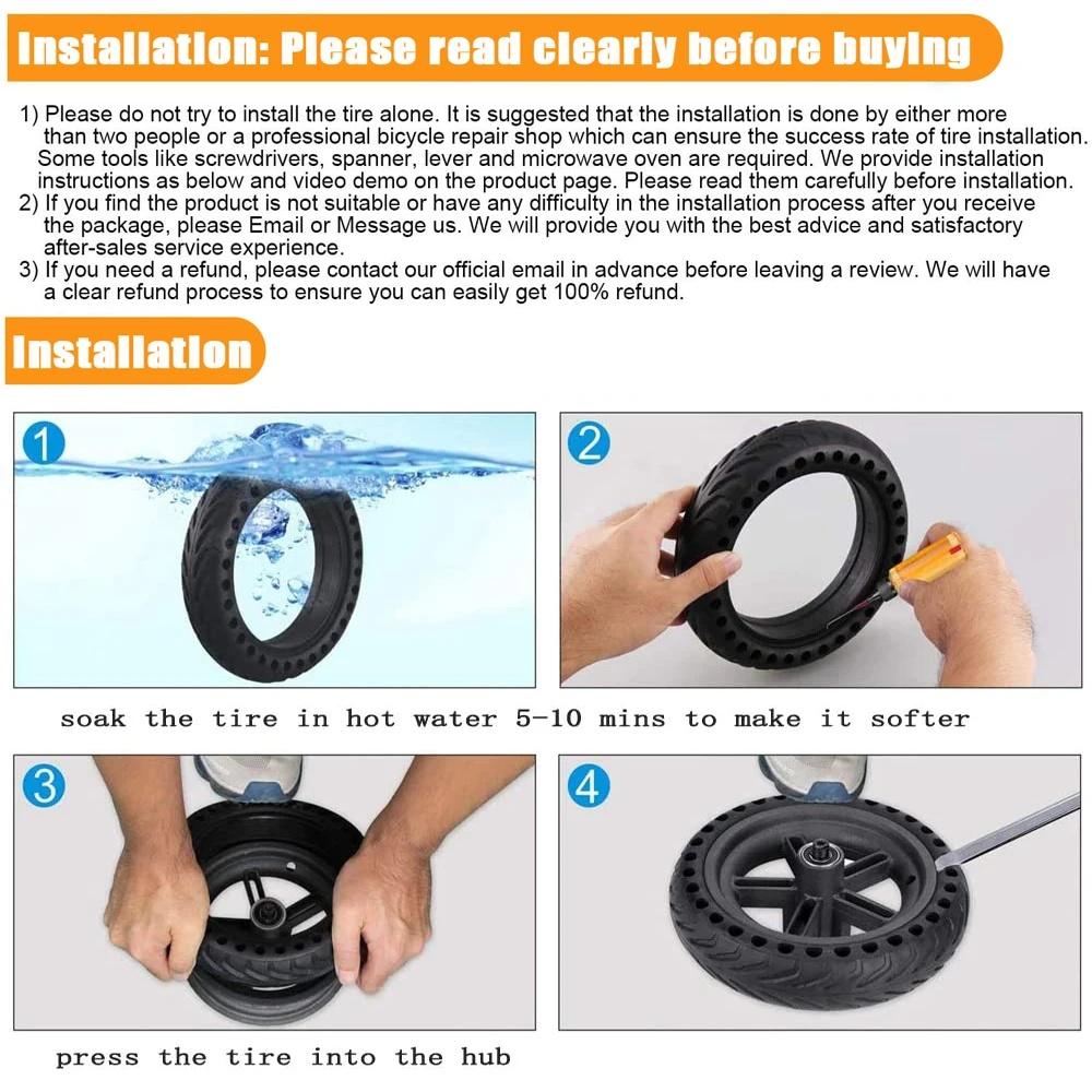 2 tires + tire tool - Xiaomi - Puncture free - Honeycomb