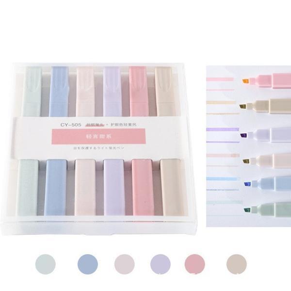 6 Överstrykningspennor för Tydliga och Organiserade Anteckningar