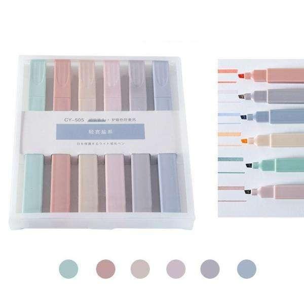 6 Överstrykningspennor för Tydliga och Organiserade Anteckningar