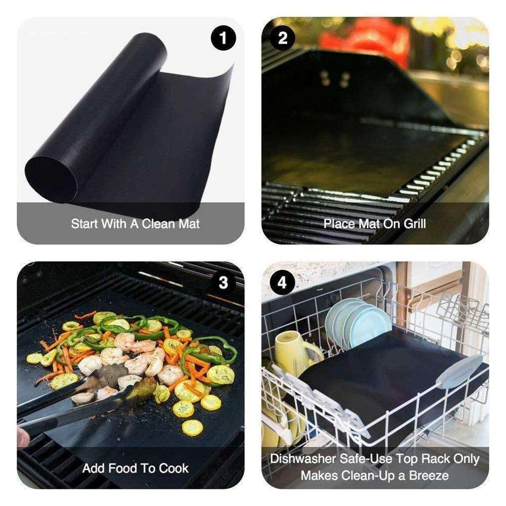 6st Grillmatta / Ugnsmatta - Non Stick - 40x33