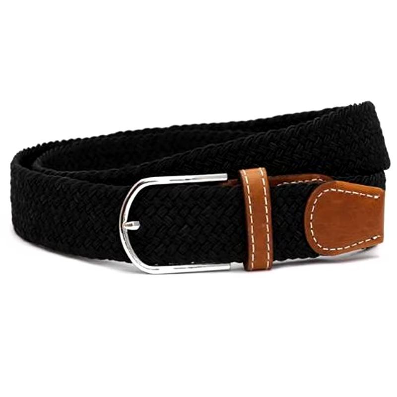 Bälte canvas tyg - W26-W36 - Svart - Relaxbälte - Elastisk