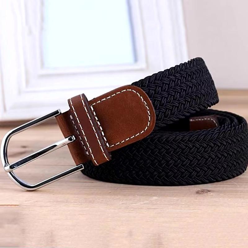 Bälte canvas tyg - W26-W36 - Svart - Relaxbälte - Elastisk