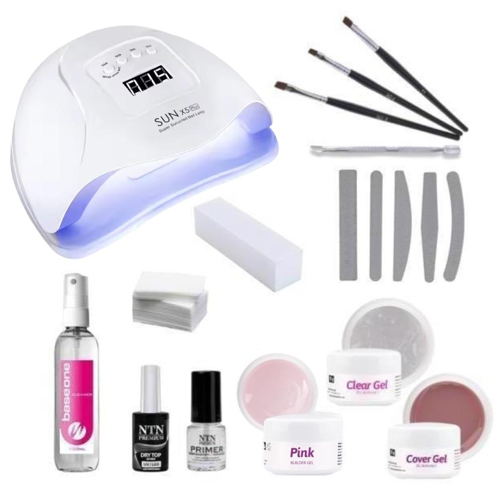 Komplett startkit gelénaglar av hög kvalité inkl Uv/Led-lampa