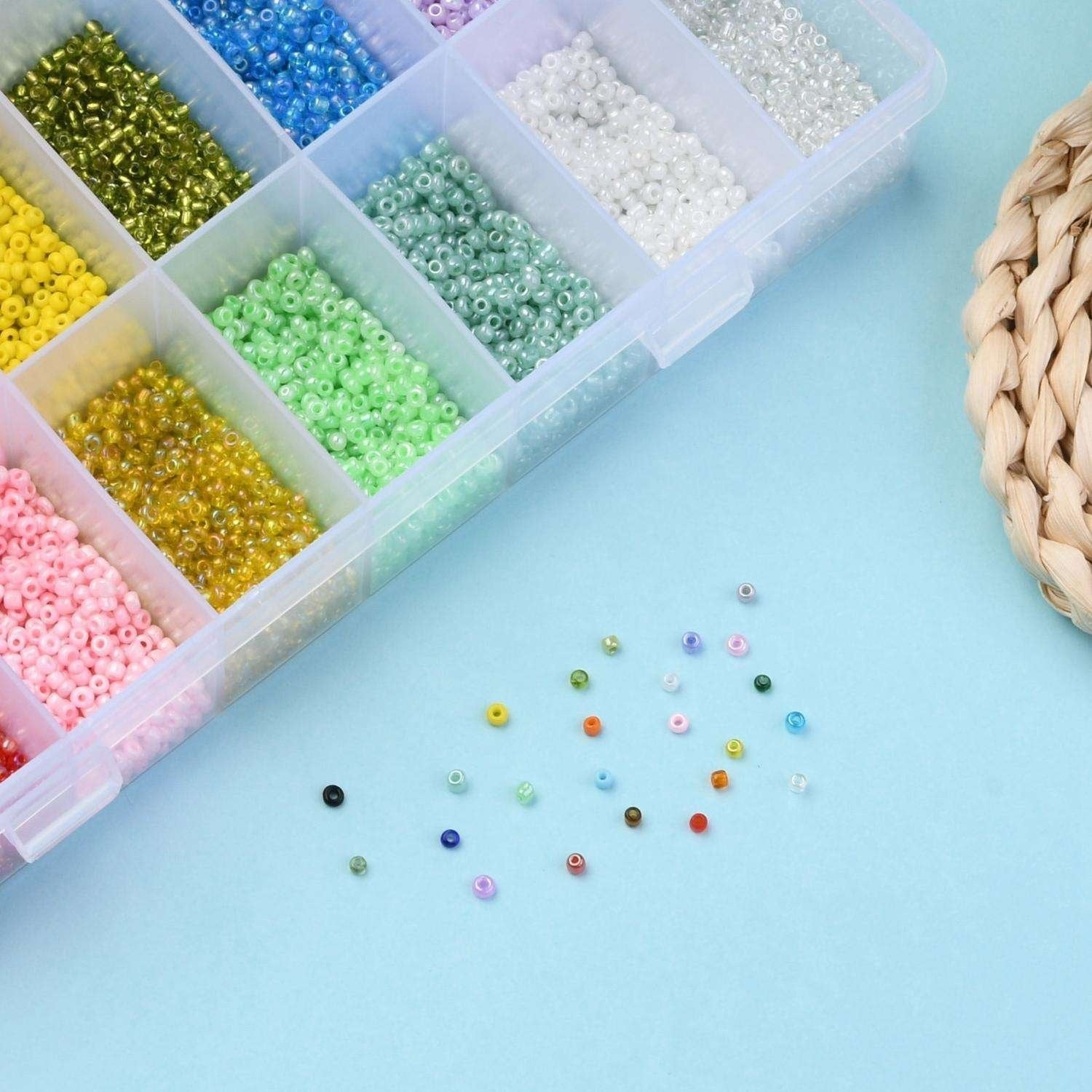 DIY Pärllåda med Seed Beads – 19000 Pärlor för Smyckestillverkning