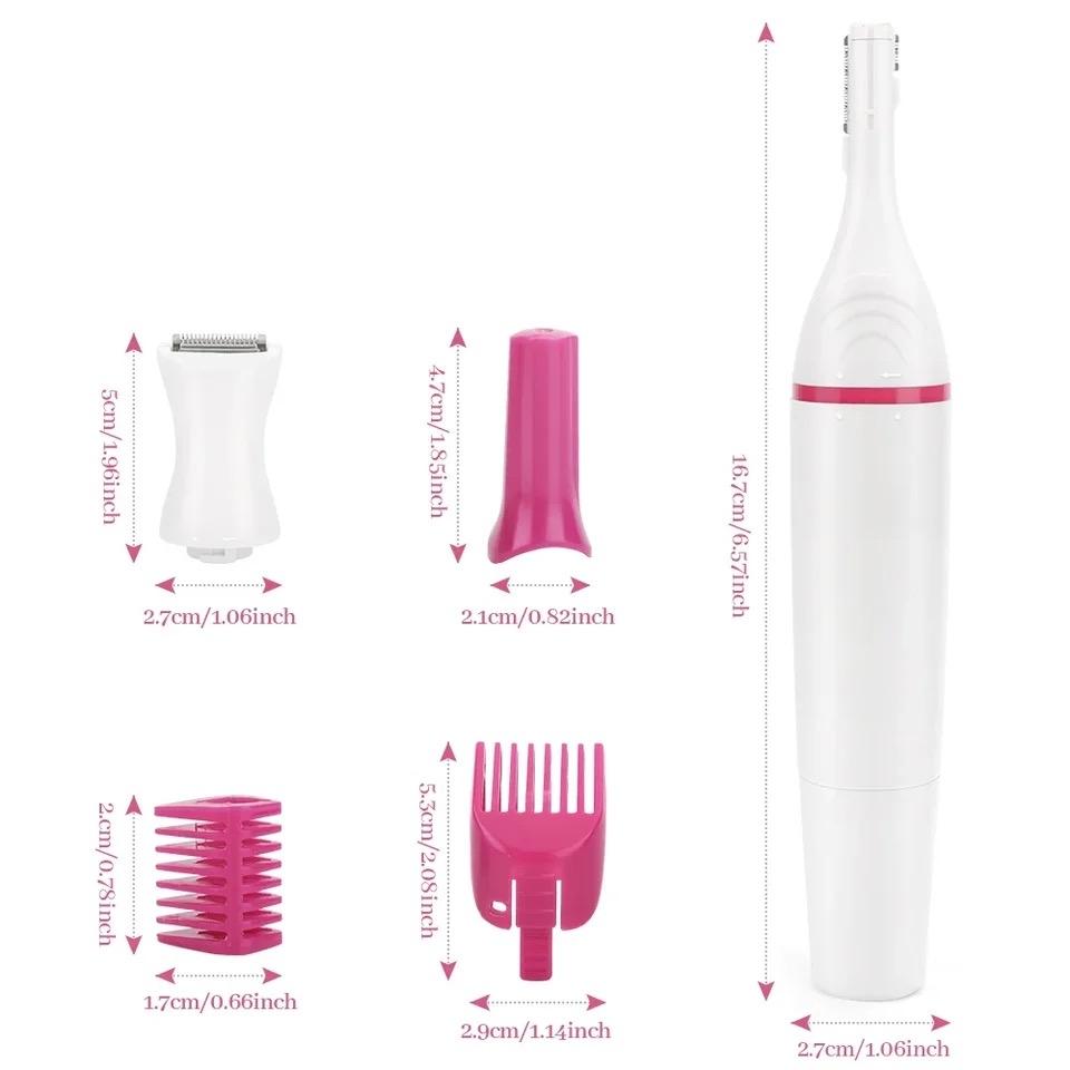 4-i-1 Elektrisk Näshårstrimmer för Kvinnor