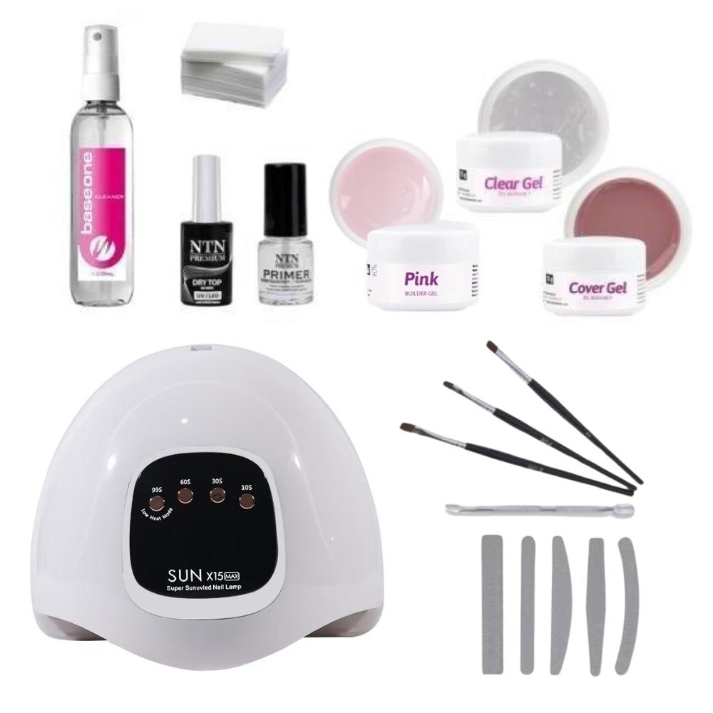 Komplett startkit gelénaglar av hög kvalité inkl Uv/Led-lampa