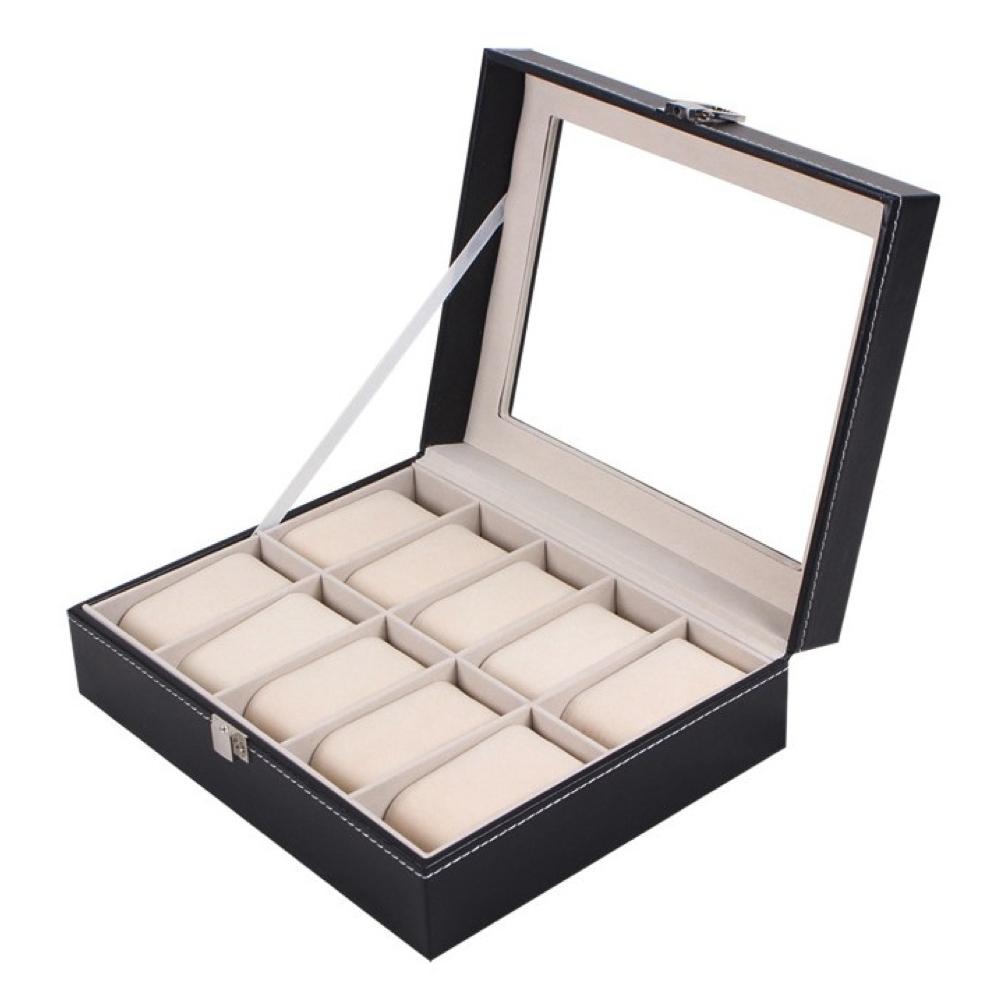 Klockbox för 10 Klockor - Förvaring för Din Klockkollektion