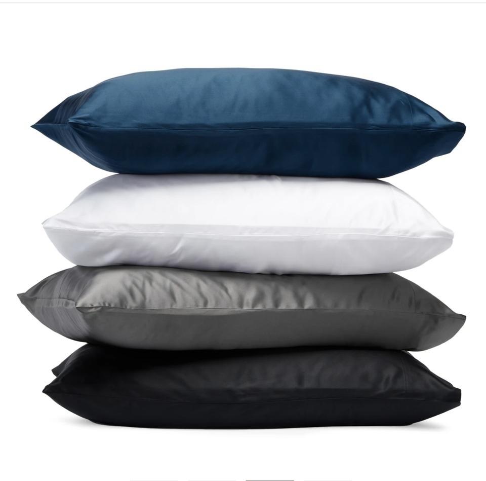 Lyxigt Satinörngott - Set med 2 Kuddfodral, 50 x 66 cm - Creme