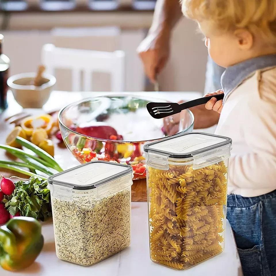 Optimera köket med 14-pack förvaringsburkar för torrvaror