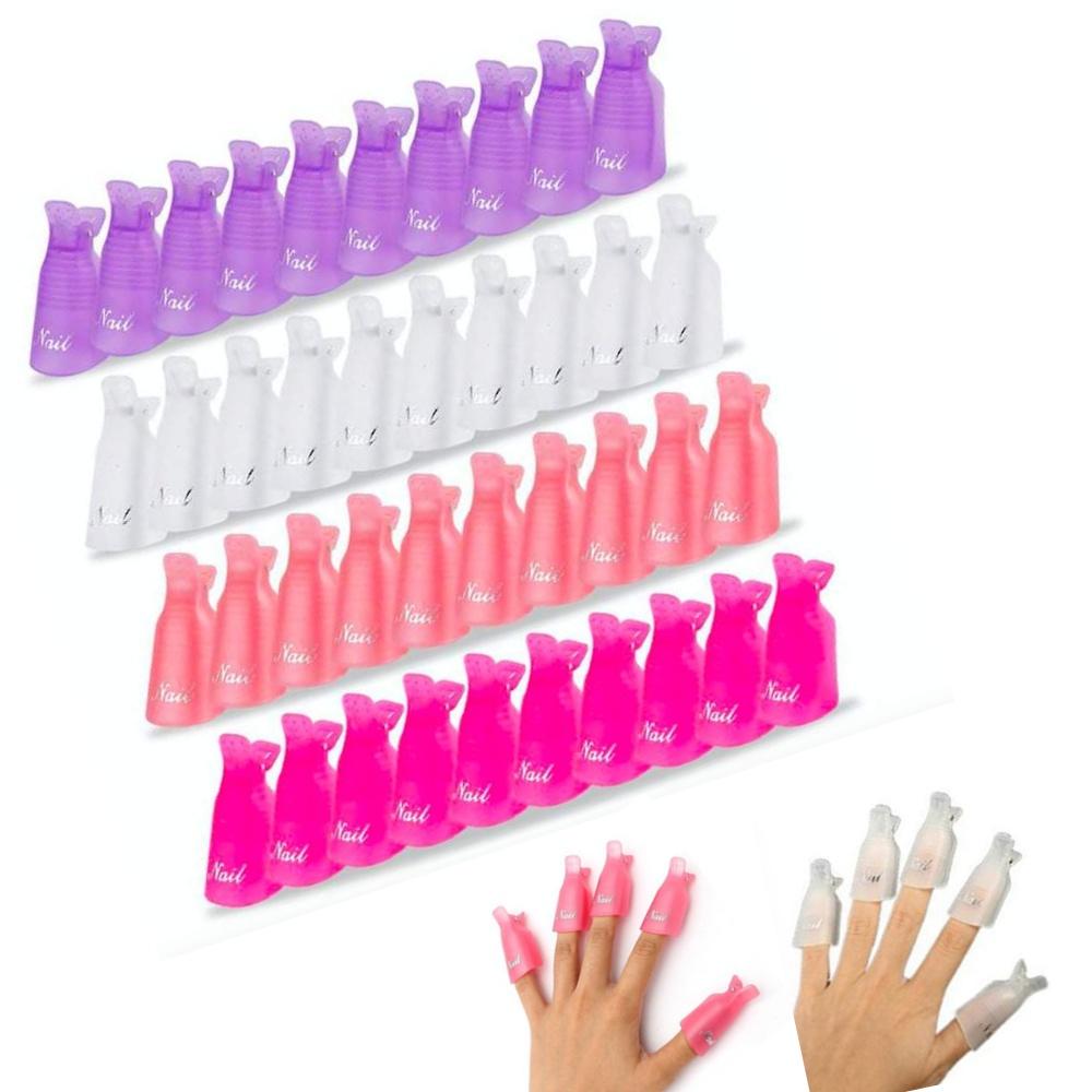 Soak off cap clip för nagellacksborttagning