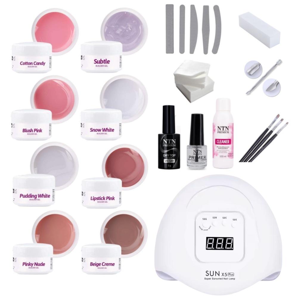 Upptäck kreativiteten med vårt 23-delars gelénagelkit