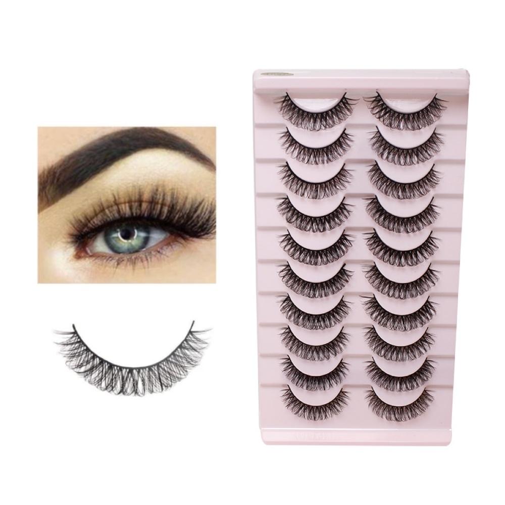 10-par Lösögonfransar - Set Natural Look Volume Lash - TK01