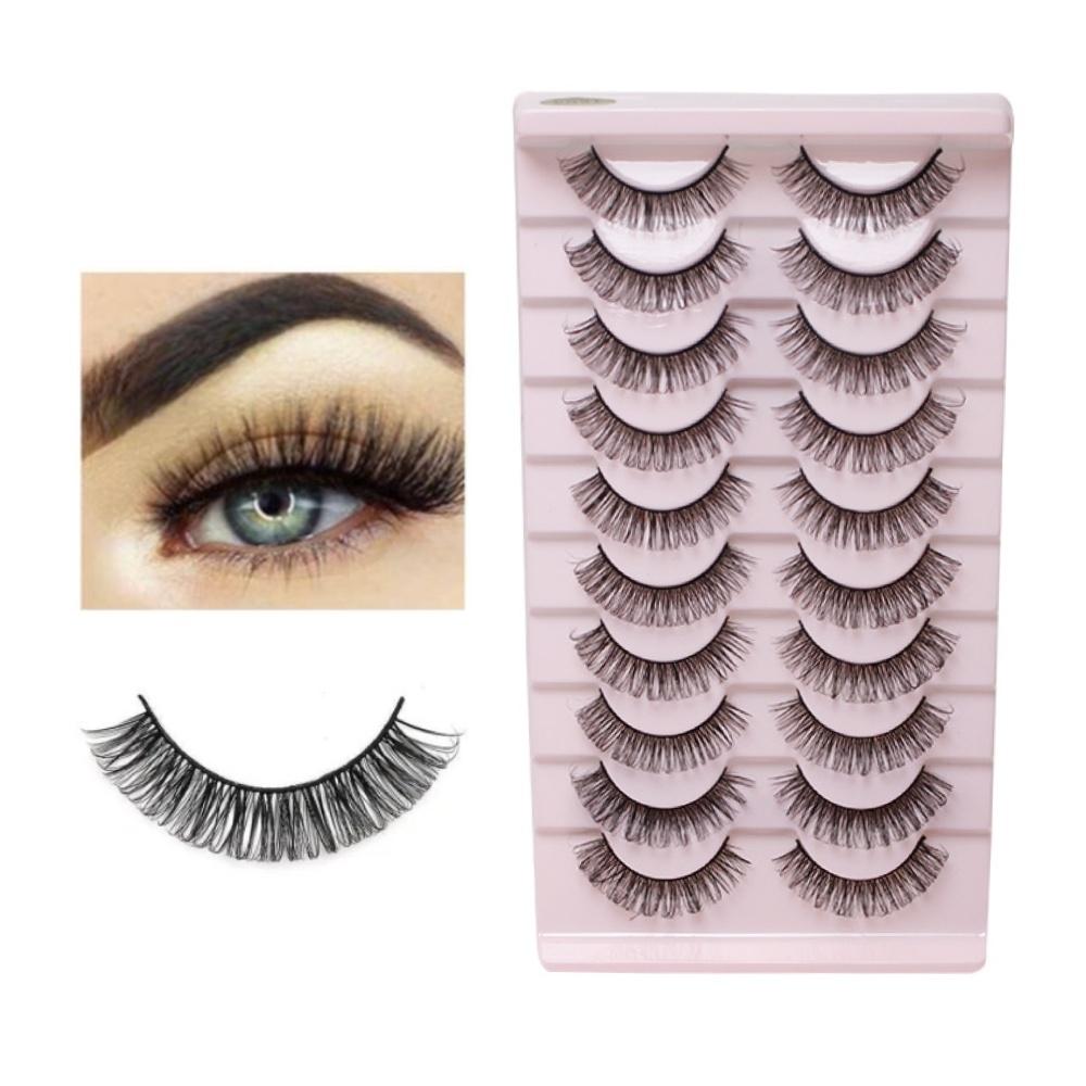 10-par Lösögonfransar - Set Natural Look Volume Lash - TK03