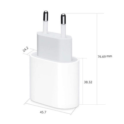 20W Snabbladdare för iPhone 11/12/13/14/15 med USB-C