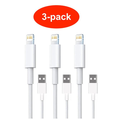 3 pcs Lightning Charging Cable for iPhone 14/13/12/11/Xs/Max/X/8/7/6/5SE