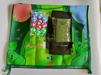 Golfspelset, golfmatta i Tyg, chip matta