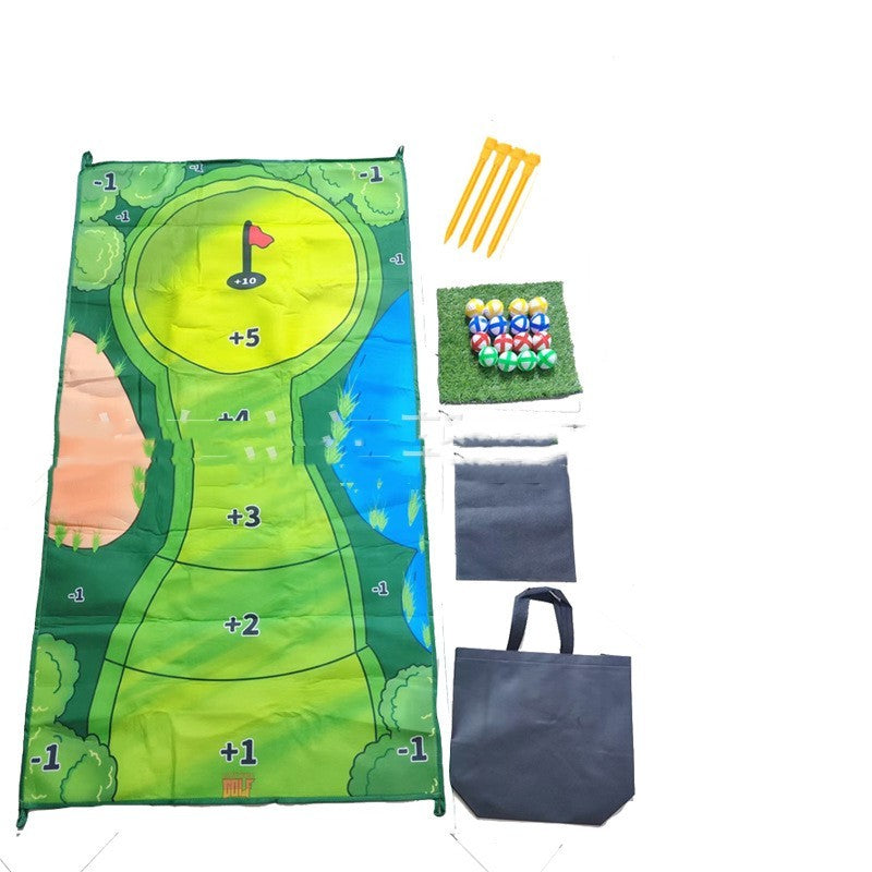 Golfspelset, golfmatta i Tyg, chip matta