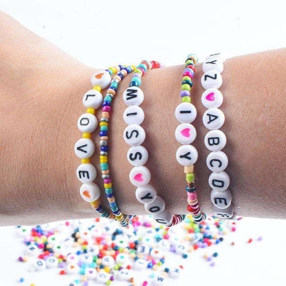 DIY Pärllåda Seed Beads &amp; Bokstavspärlor – 3900 Pärlor för Smyckestillverkning