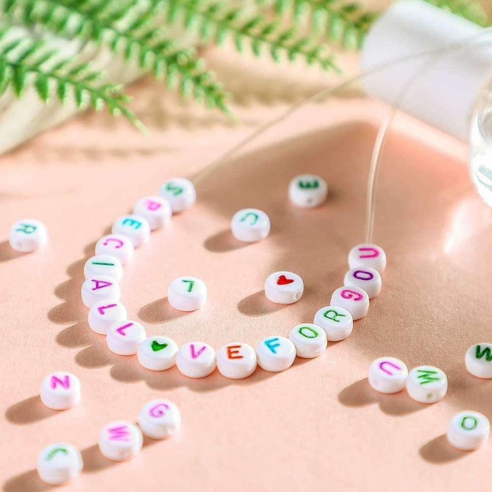 DIY Pärllåda med Bokstavspärlor och Elastisk Tråd – 1400 Pärlor