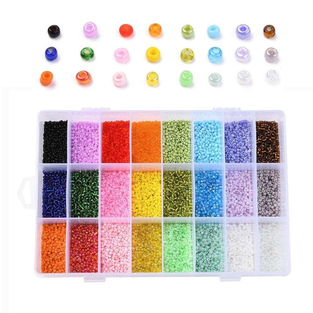 DIY Pärllåda med Seed Beads – 19000 Pärlor för Smyckestillverkning