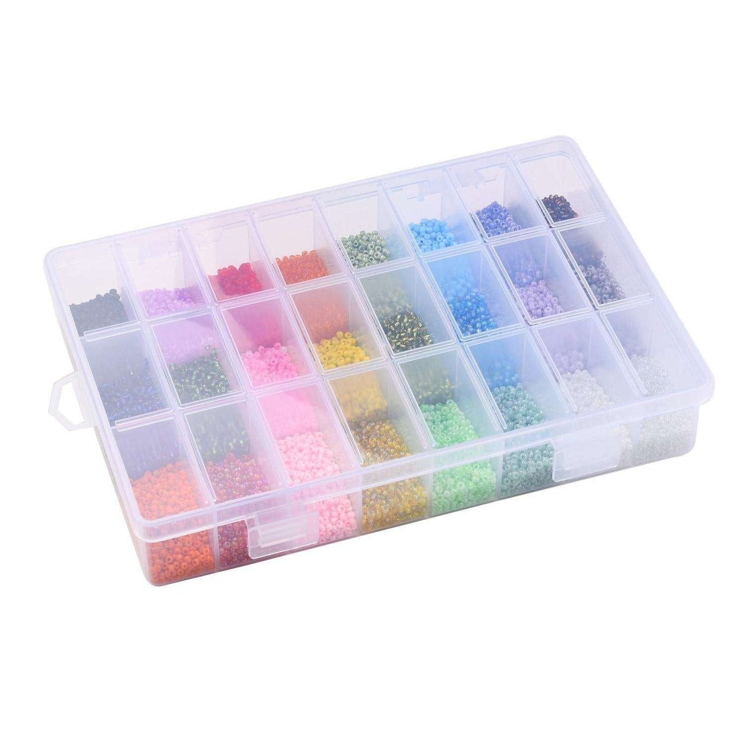 DIY Pärllåda med Seed Beads – 19000 Pärlor för Smyckestillverkning