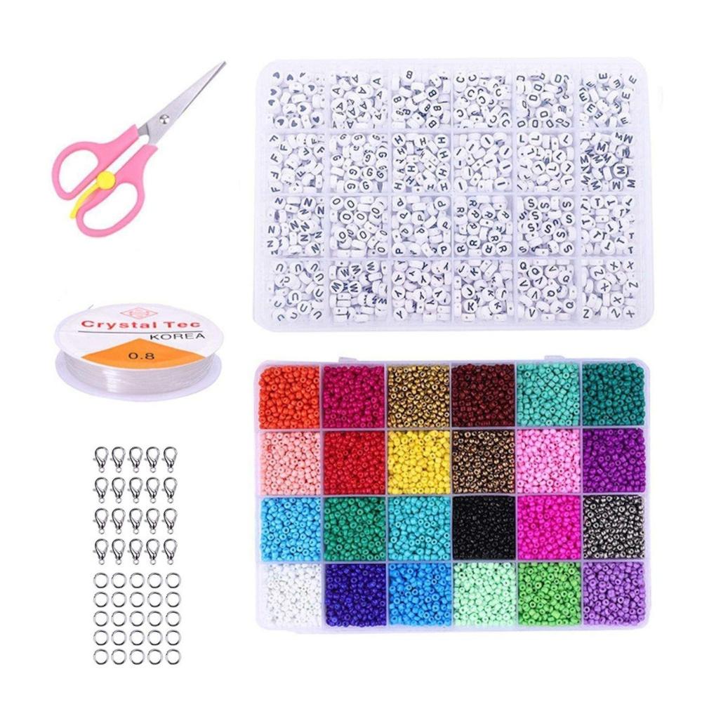 DIY Pärllåda med Seed Beads och Bokstavspärlor – 2400 Pärlor