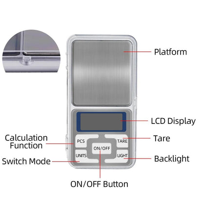 Digital Pocket Scale - Pocket Scale for Jewelry and Spices