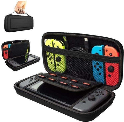 Hård Förvaringsväska kompatibel med Nintendo Switch - Organizer - Svart