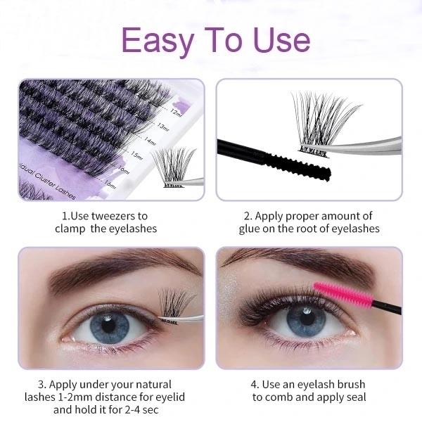 Individuella Lösögonfransar - Natural Look Volume Lash - 40 st