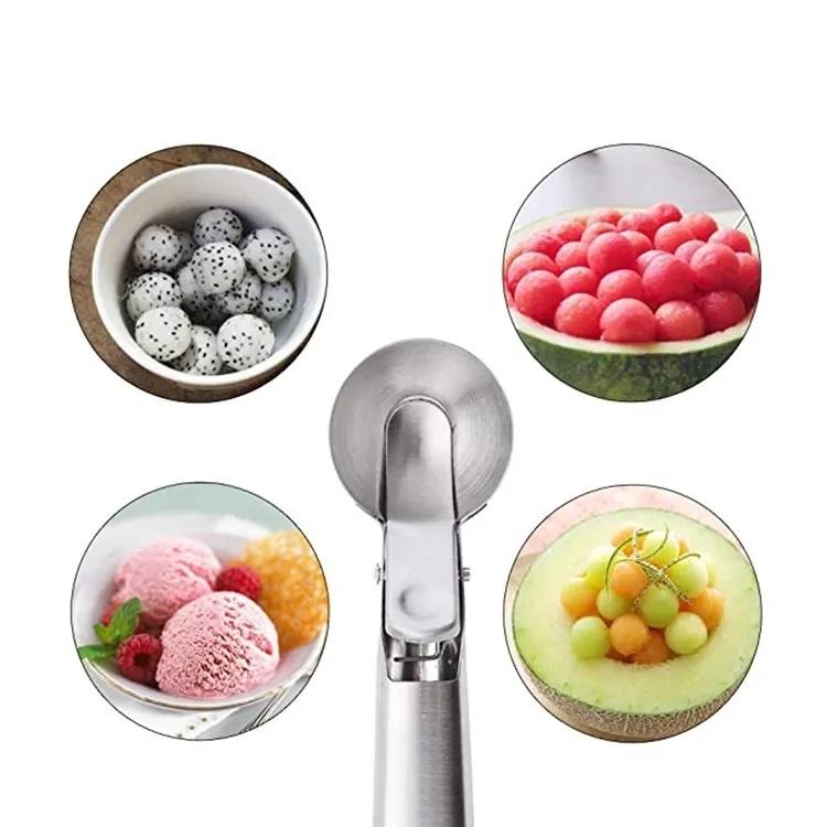 Large Ice Scoop with Ejector - Perfect Ice Balls with 1 Click