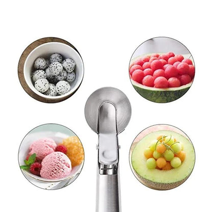Large Ice Scoop with Ejector - Perfect Ice Balls with 1 Click
