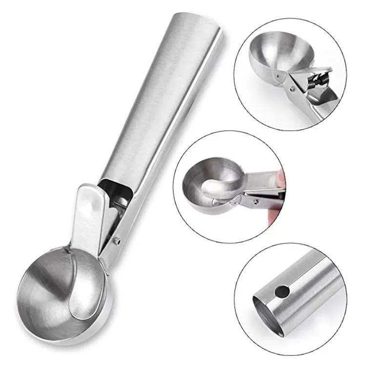 Large Ice Scoop with Ejector - Perfect Ice Balls with 1 Click