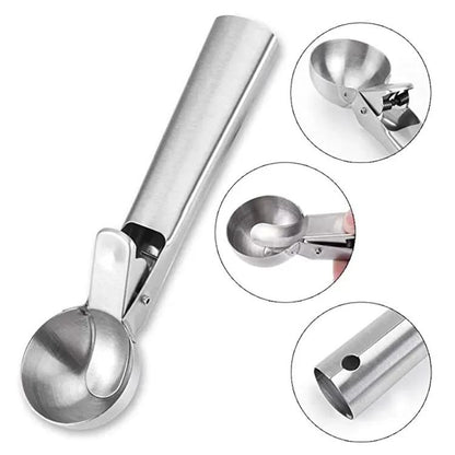 Large Ice Scoop with Ejector - Perfect Ice Balls with 1 Click