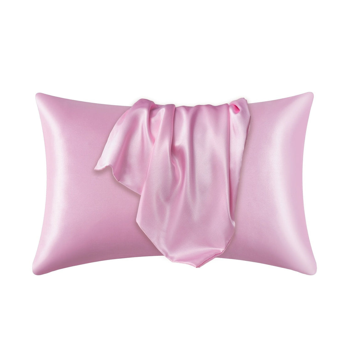 Lyxigt Satinörngott - Set med 2 Kuddfodral, 50 x 66 cm - Ljusrosa