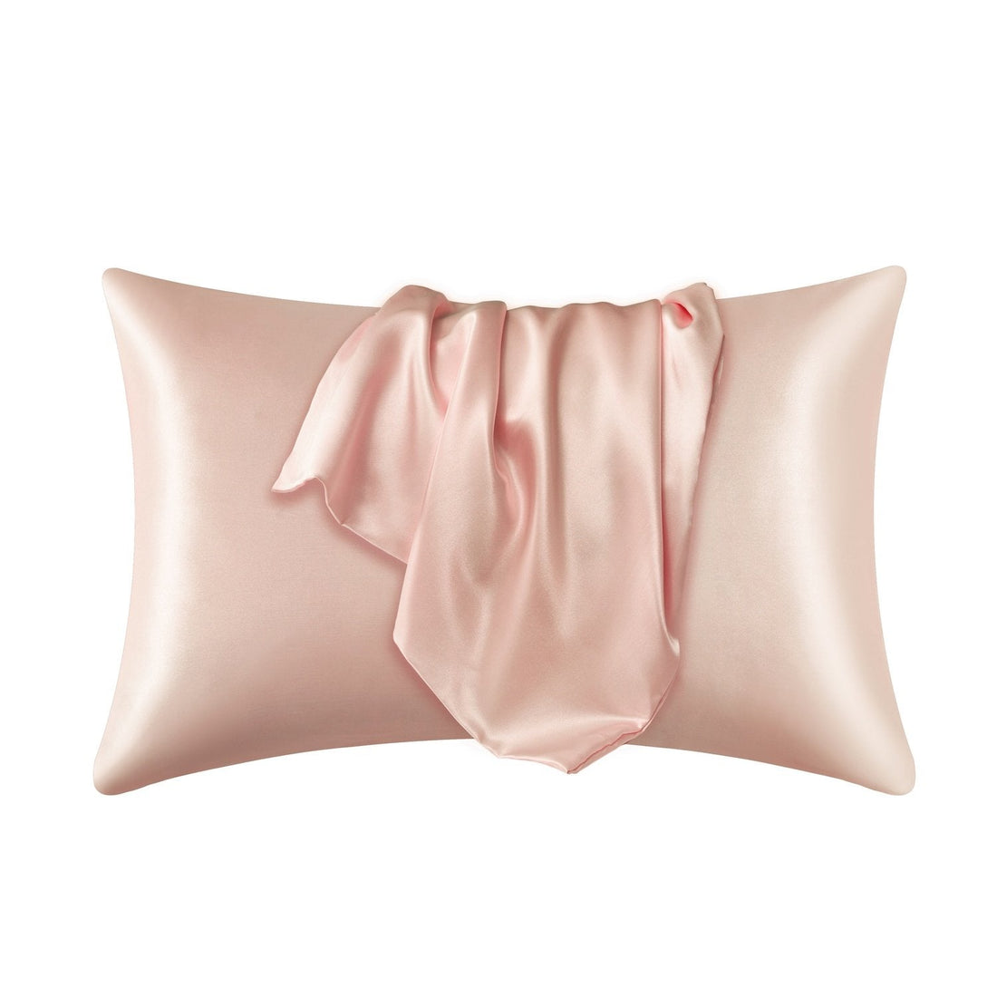 Lyxigt Satinörngott - Set med 2 Kuddfodral, 50 x 66 cm - Creme