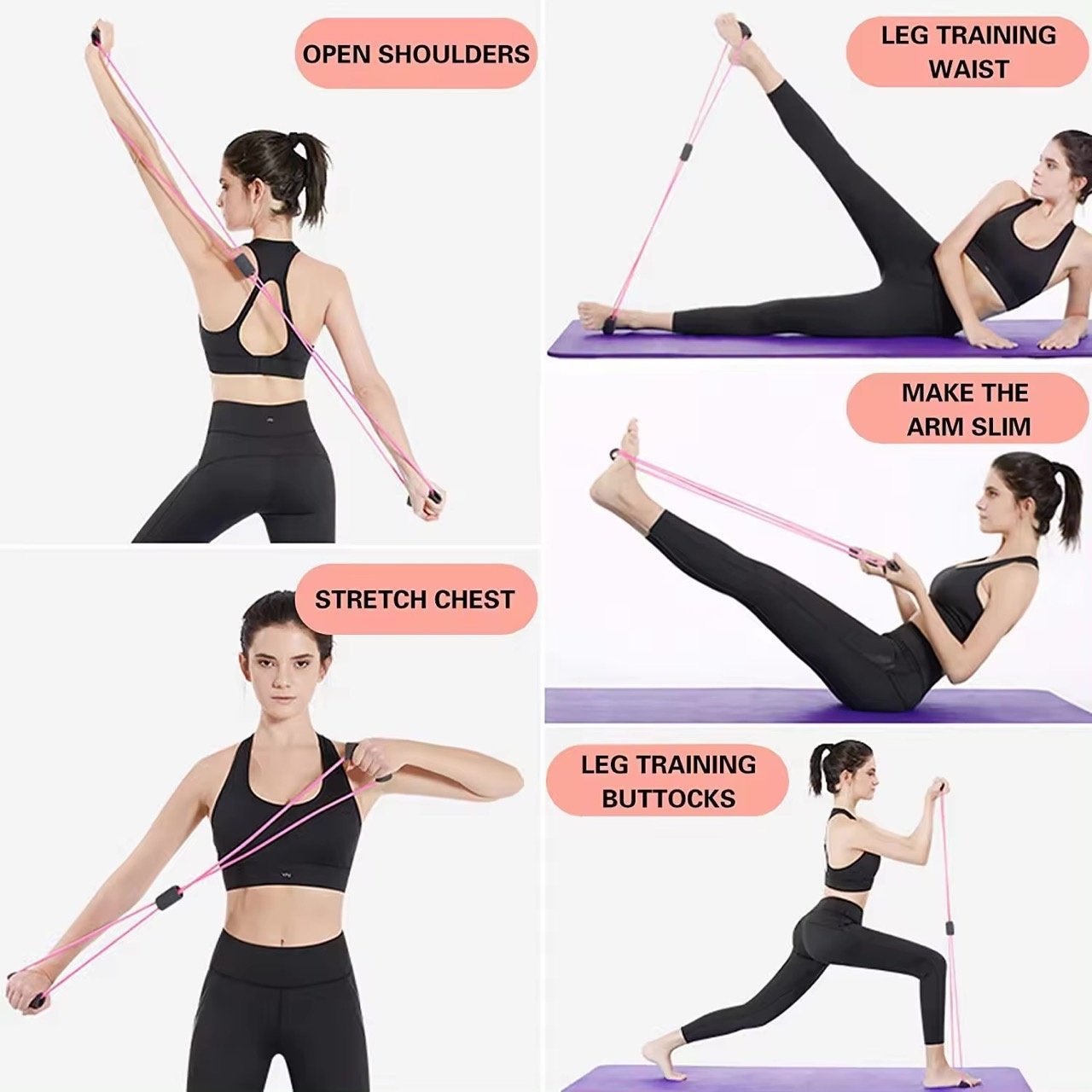 Motståndsband för Träning, Yoga och Rehabilitering