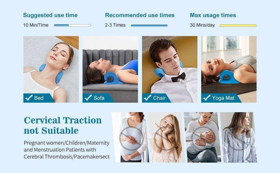 Nacksträckare - Nackstretch och Nackkudde
