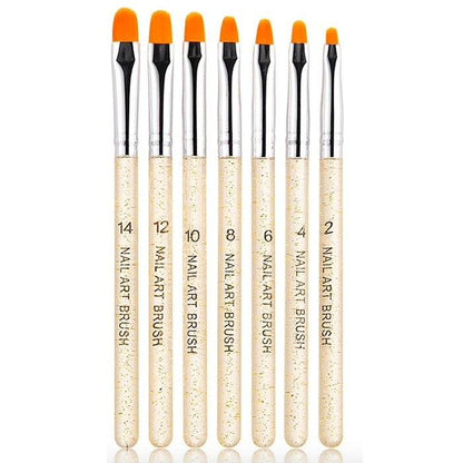 Nagelverktyg - 7 Penslar &amp; 5 Dotting Tools för Perfekt Nagelkonst