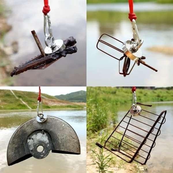 Neodymium magnet, Fishing magnet 150kg, 10 Meter Rope &amp;amp; Protective gloves