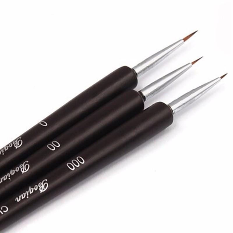 Perfect Nail Art Set - 3 Nail Art Brushes &amp; 5 Dotting Tools