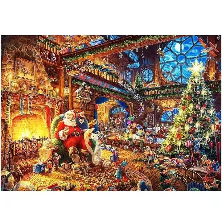 Pussel Adventskalender 2024 – Julpussel med 1008 Bitar “Jultomte”