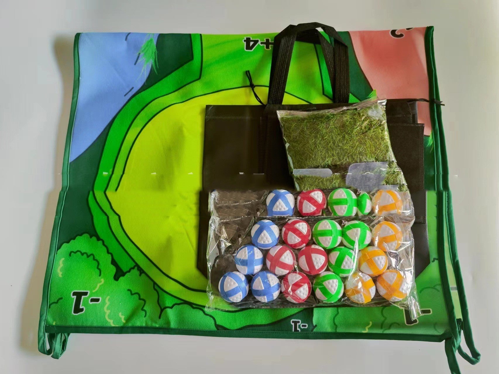 Golfspelset, golfmatta i Tyg, chip matta