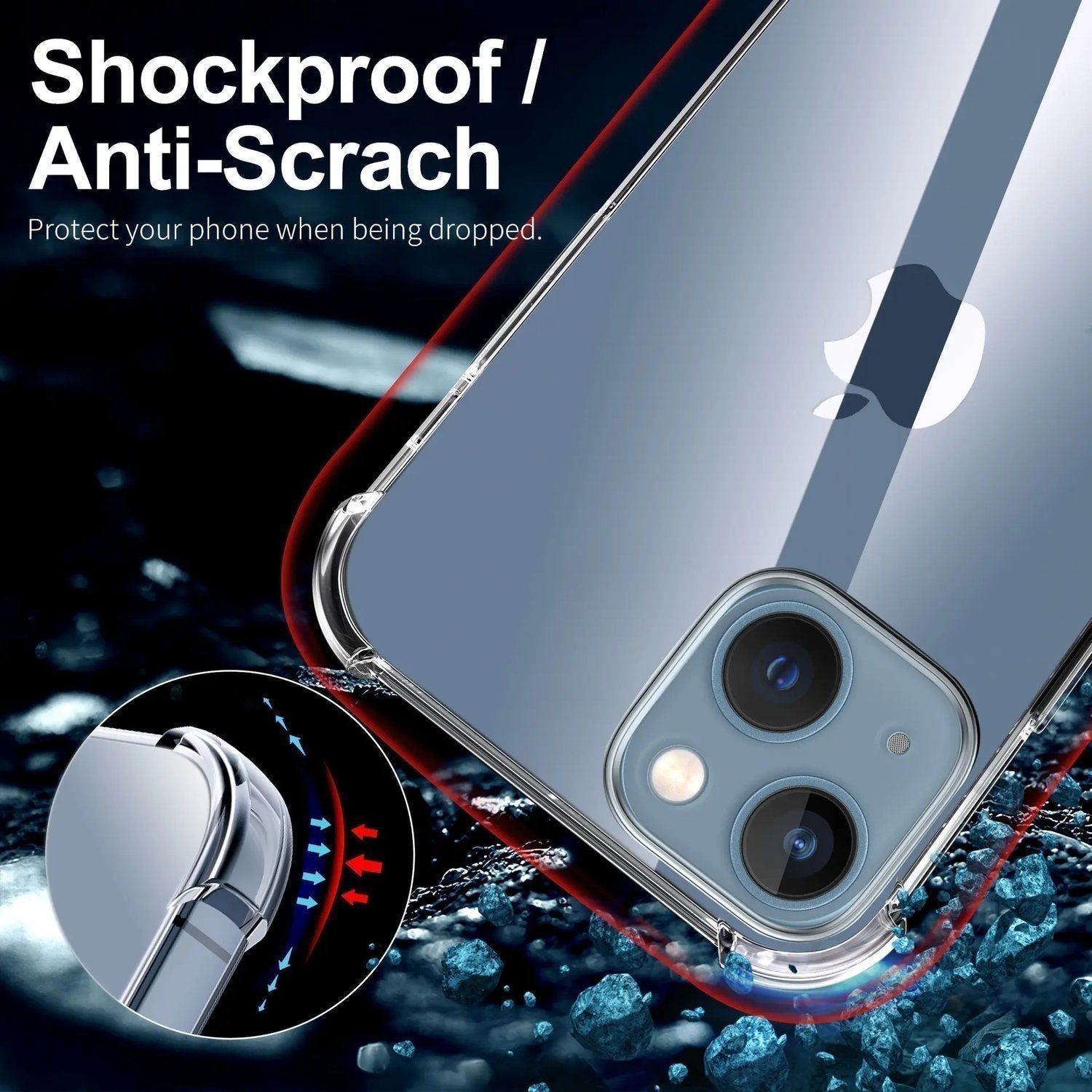 iPhone 14 Plus Silikon Shockproof Skal