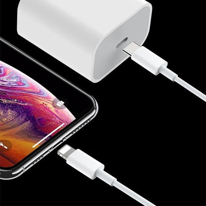 iPhone Laddare Snabbladdare - Adapter + Kabel 20W USB-C 2m